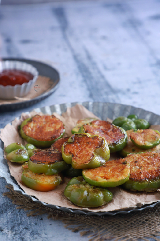 bell pepper or capsicum patties 1