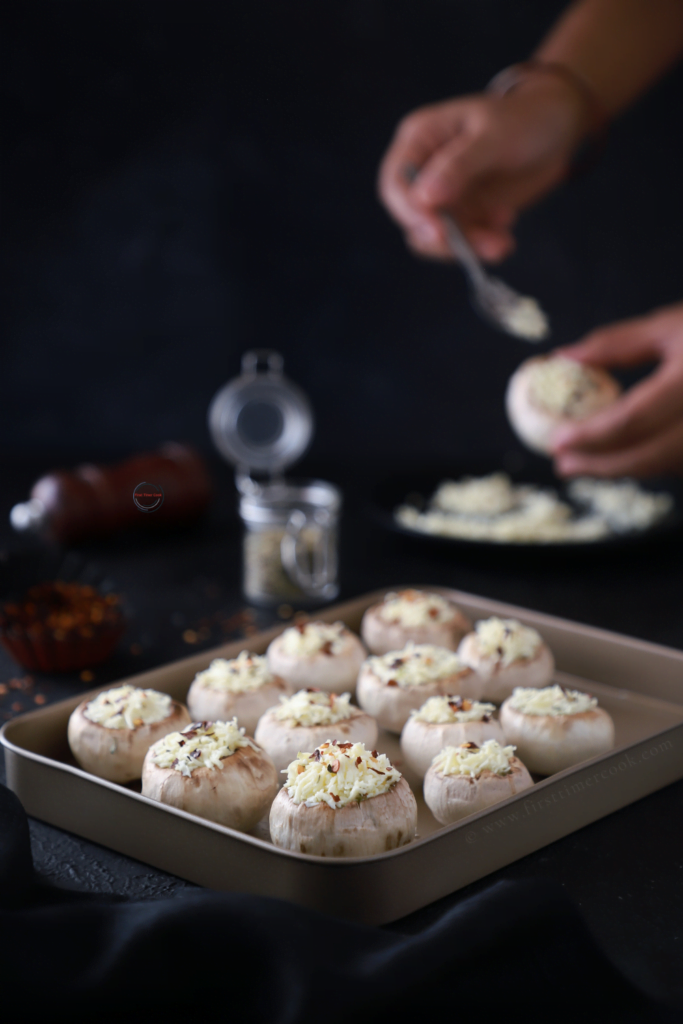 Paneer Stuffed Mushroom  (baked) 2