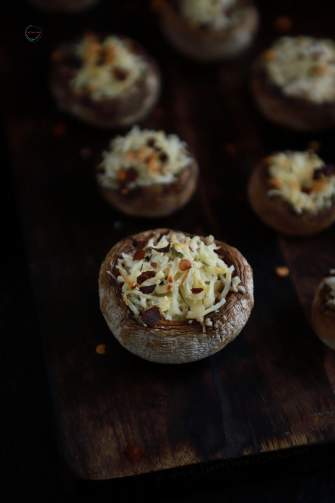 Paneer Stuffed Mushroom 4