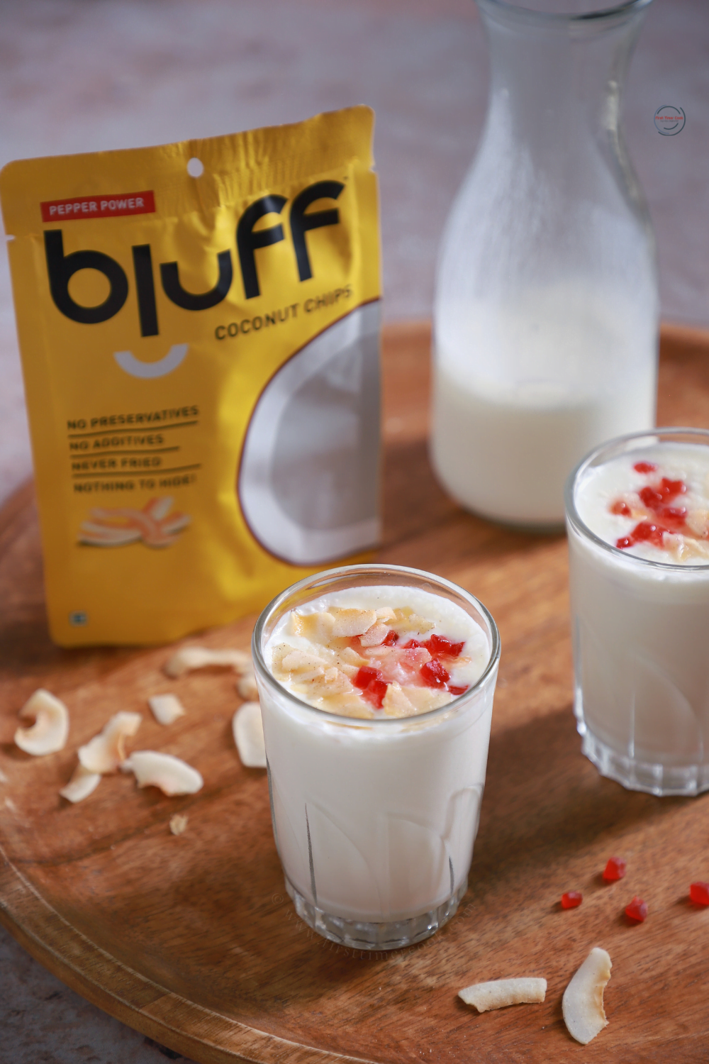 Coconut Lassi using Tender Coconut Pulp First Timer Cook