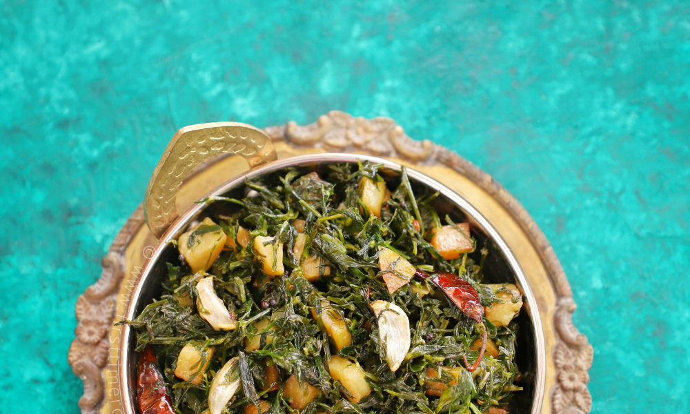 Aloo Chane ka saag 2