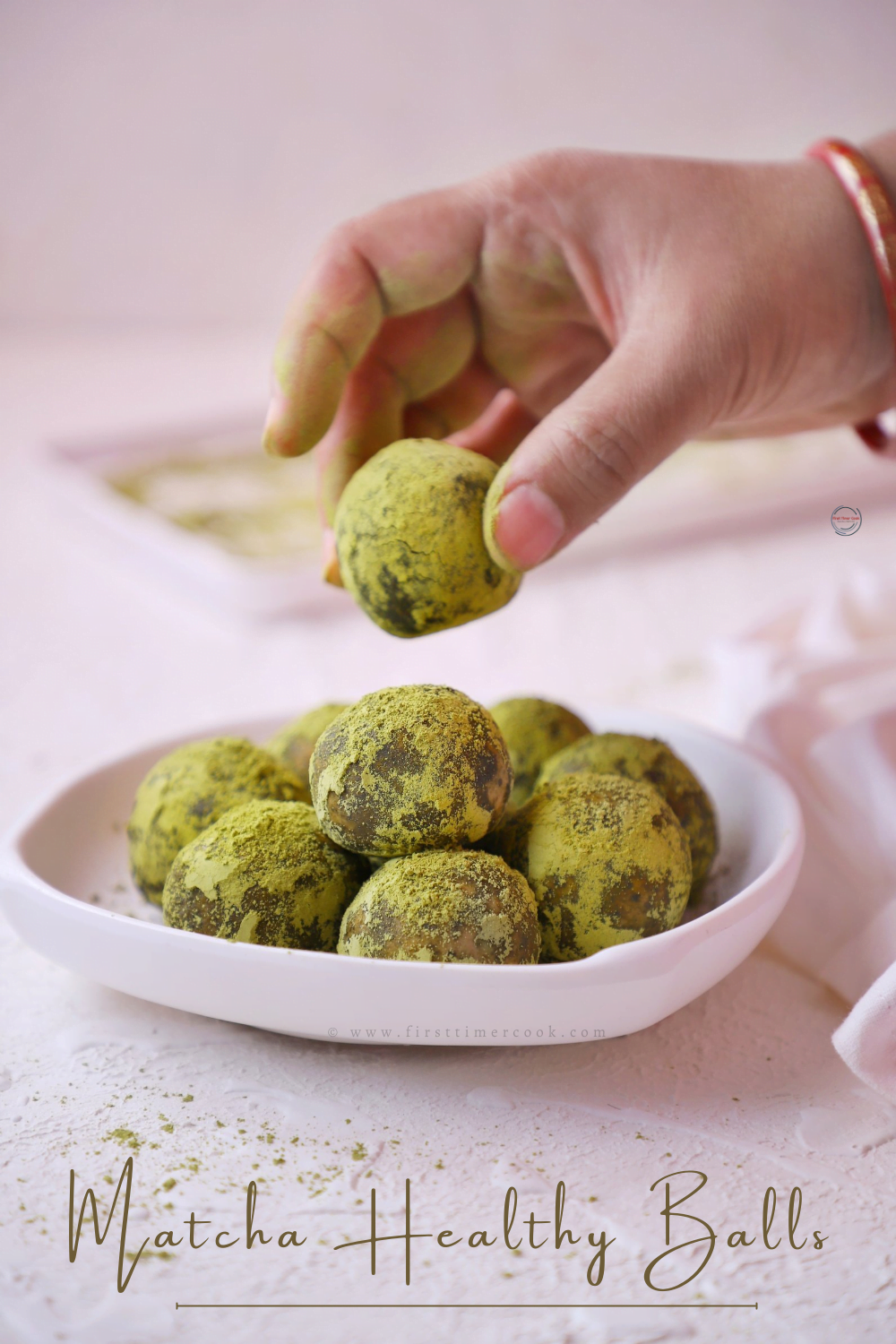 Matcha Energy Balls First Timer Cook