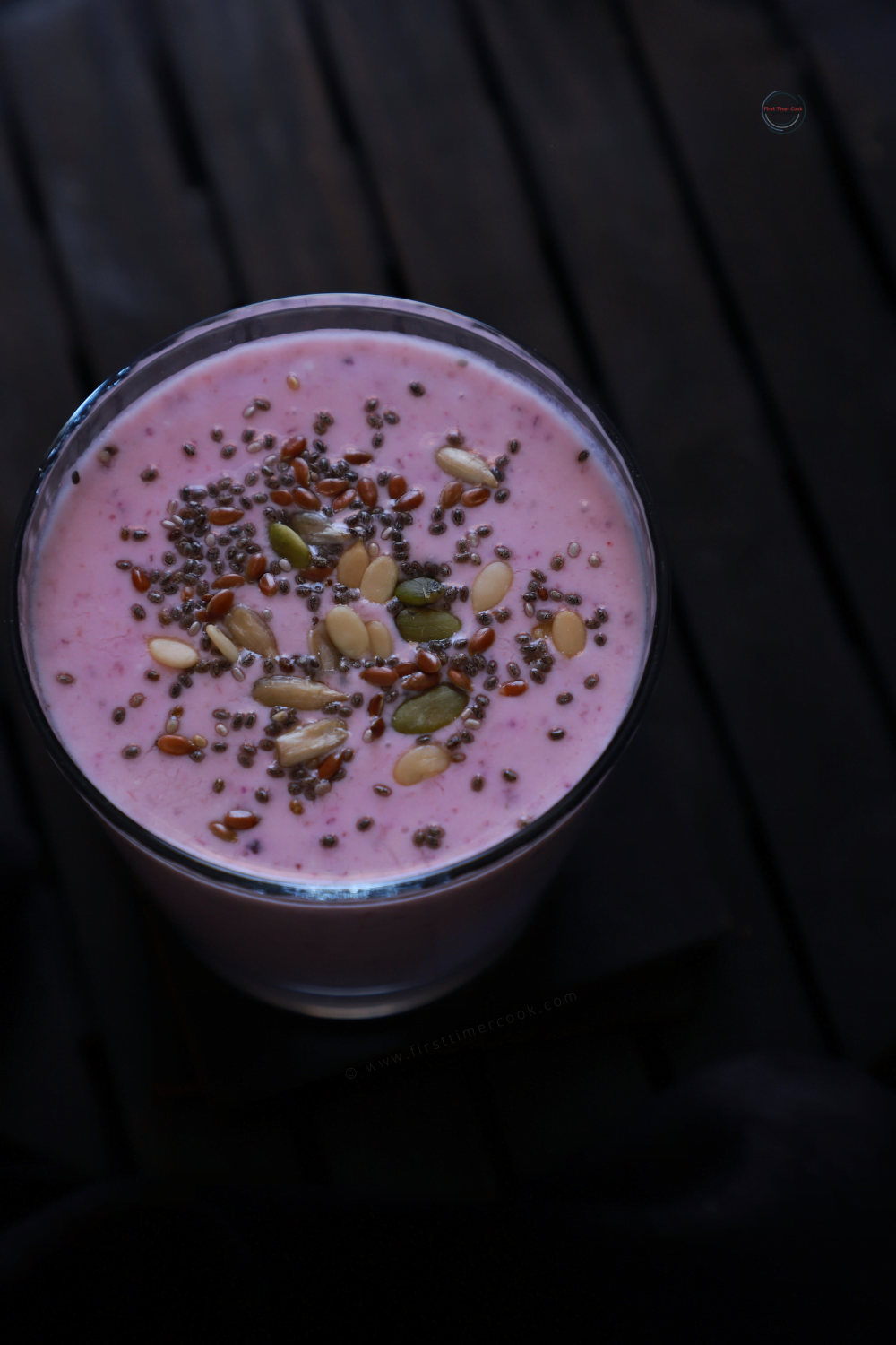 Jamun Smoothie with Mixed Seeds First Timer Cook