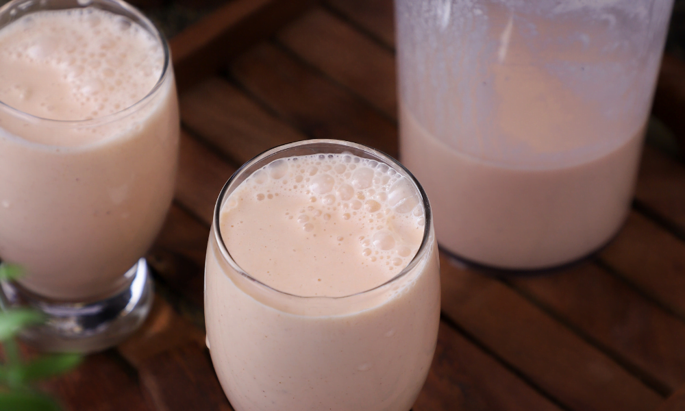 Muskmelon Peanut Butter Lassi 11