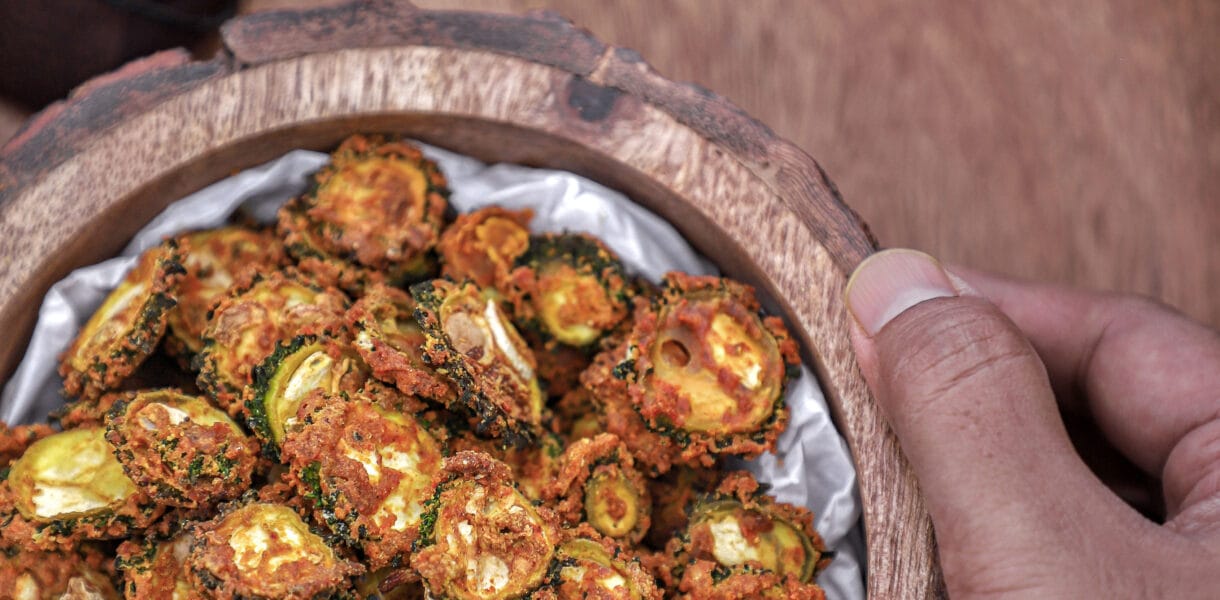 Baked karela Chips 1.