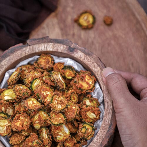 Baked karela Chips 1.