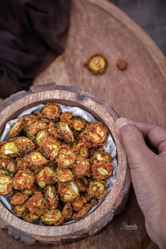 Baked karela Chips 1.