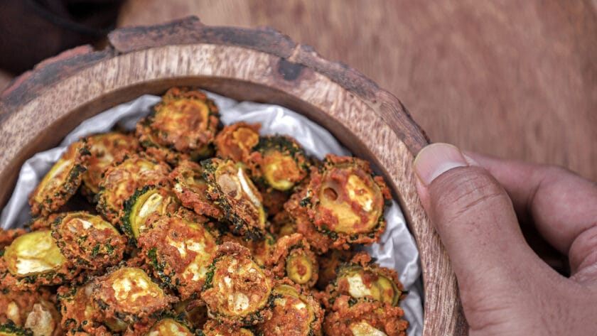 Baked karela Chips 1.