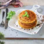 Easy High Protein Mango Paneer Pancakes made with ripe mangoes and fresh paneer