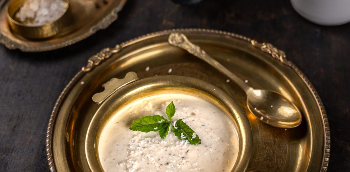 Nadia Pachedi, a traditional coconut and curd preparation offered as part of Lord Jagannath's Chhappan Bhoga.