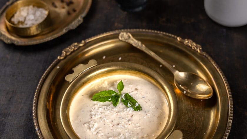 Nadia Pachedi, a traditional coconut and curd preparation offered as part of Lord Jagannath's Chhappan Bhoga.