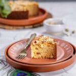 Eggless Panchamrut cake with nuts for Janmashtami