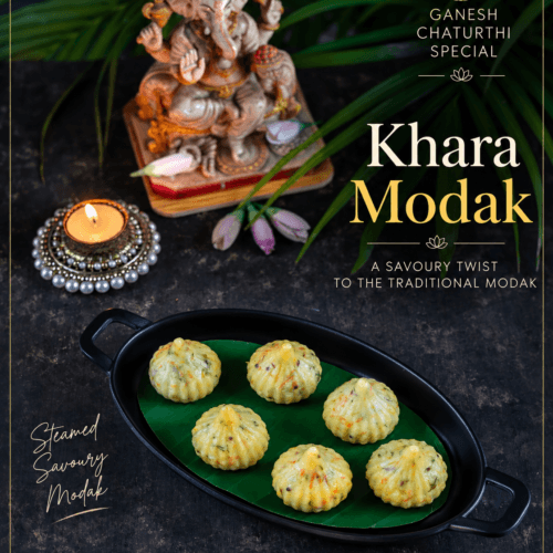 Khara Modak, savoury steamed rice modaks for Ganesh Chaturthi